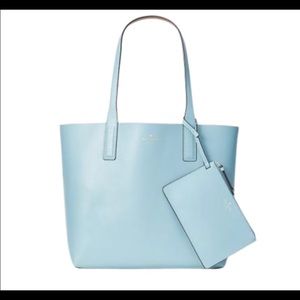 Leather Blue/brown Reversible Kate Spade Tote Only